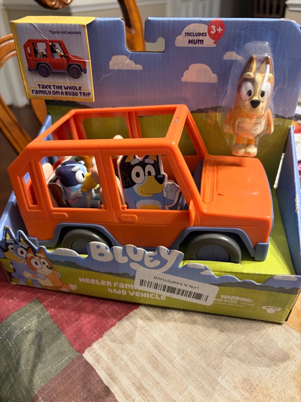 Disney Bluey Heeler Family 4x4 Vehicle - Orange